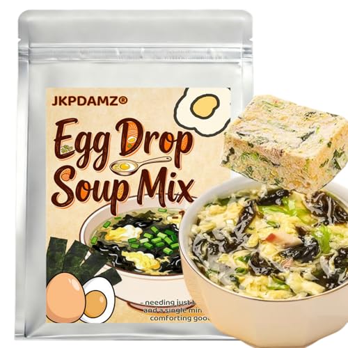 Egg Drop Soup Mix, Instant Freeze-Dried Vegetable Soup, 15 Packets