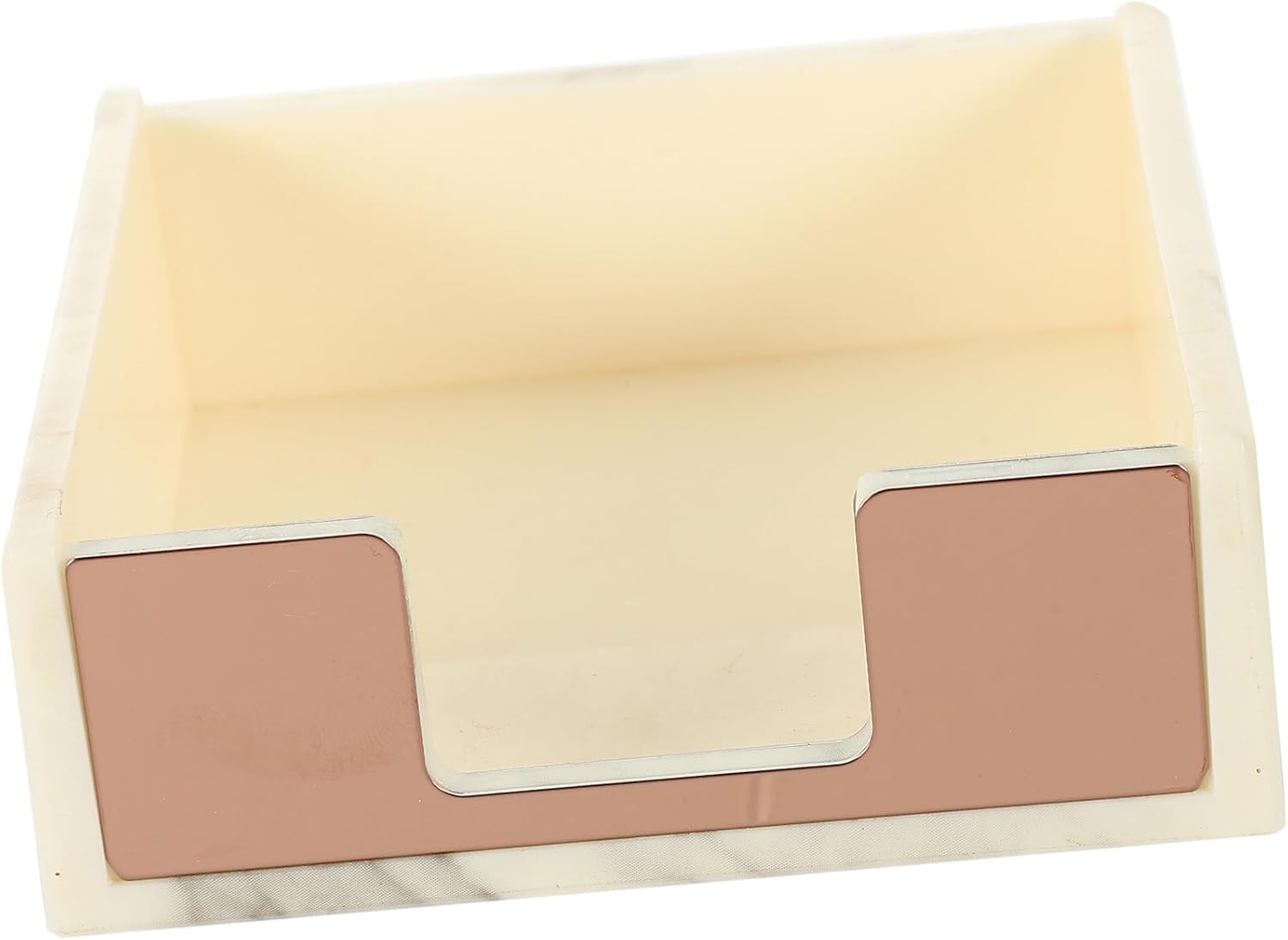 Angoily Desktop Memo Pad Holder Marble Notepad Dispenser Document Holder for Desk