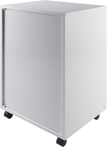 Miniatura 8 de Armario Winsome Halifax para aparadoroficina 5 cajones Madera Blanco