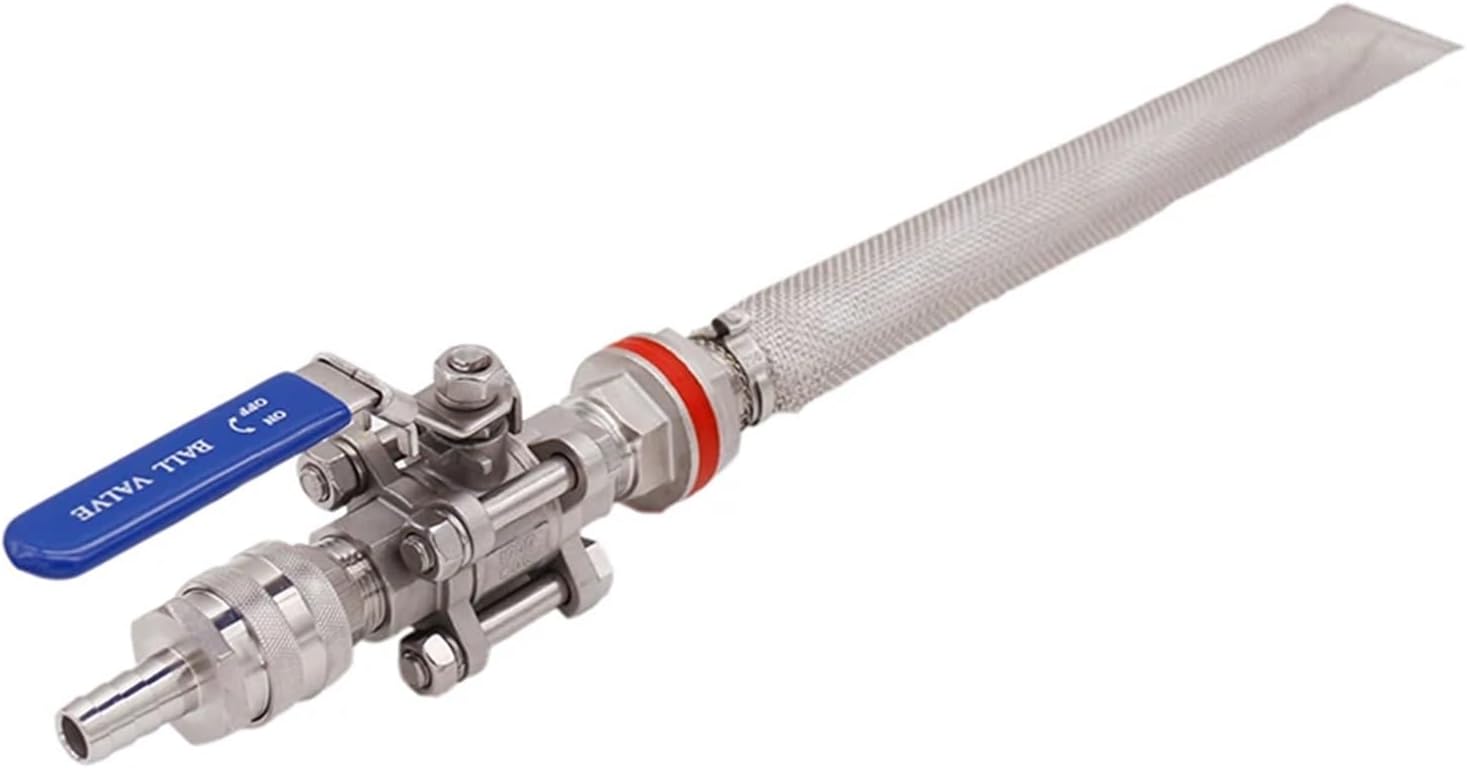 Brewing Equipment Homebrew Weldless Kettle/Keg Convert Kit Quick Disconnect w/ 12" Bazooka Screen Beer Mash Tun 3-Piece Ball Valve Kit 304 SSS Brewing Equipment
