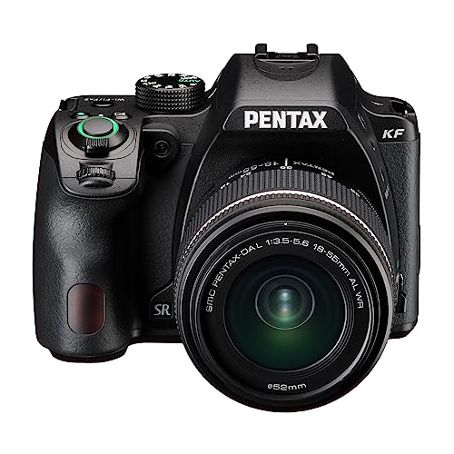 Pentax KF DSLR Camera (Black) and PENTAX DA L 18-55mm F3.5-5.6 AL WR Lens Bundle with Accessory Kit, Photo Edit Software, Memory Card (4 Items)