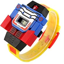 VIGOROSO Boys Girls Children Kids Digital Watch Transformers Bumblebee Cartoon Wristwatch Watch for Kids - Kids Gifts