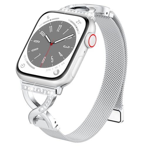 BRG Thin Mesh Loop Apple Watch Band 38–42mm, Silver