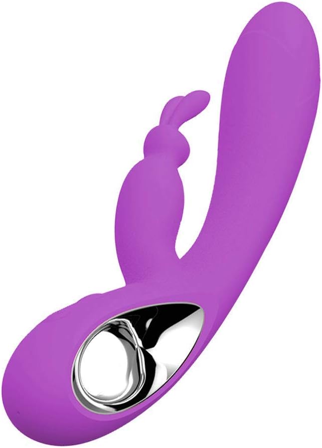Adult Game Teasing 12 Speeds Thrusting Rotating Heating Function Novelty Fluttering Big Rabbit Toy for Women&Couples Waterproof & UltraSlient