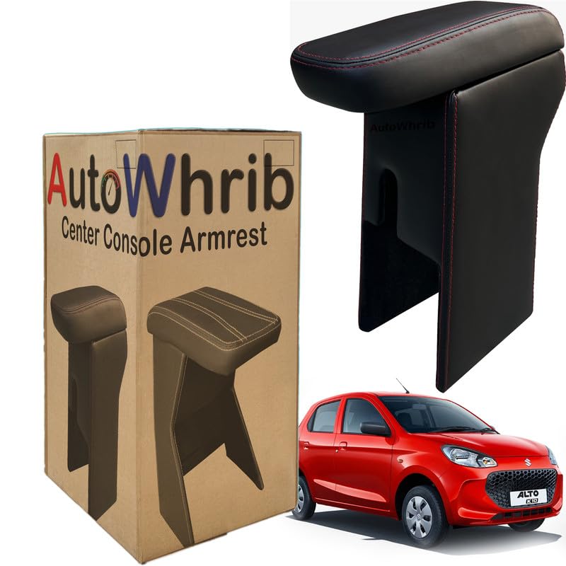 Image of Car Arm Rest For Alto K10 2022 Armrest with Storage Box & Soft Cushion Pad, Luxury Arm Rest, Black Colour