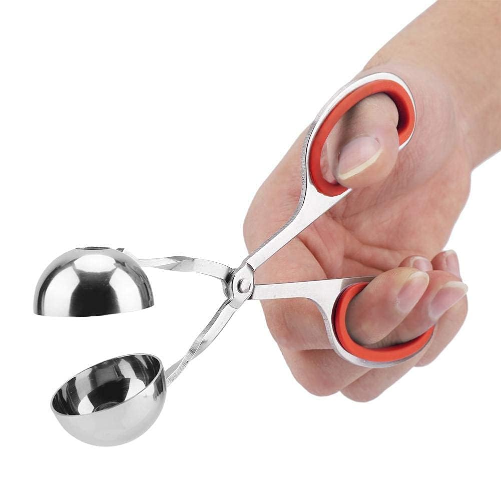 2 Pinze Per Polpette In Acciaio Inox: Rosse E Blu, Per Carne, Cake Pop E Gelato