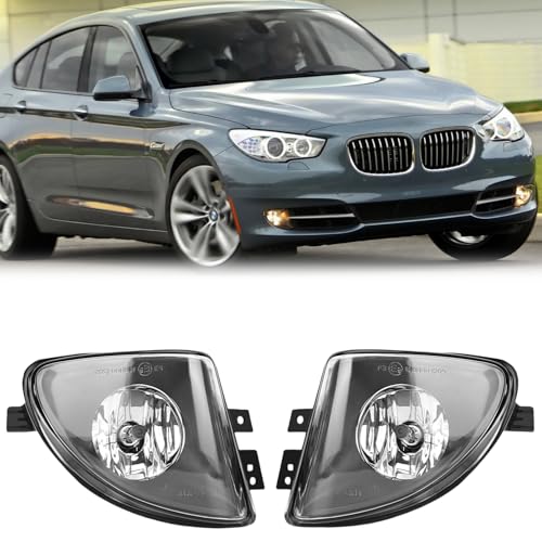 WISGOL Nebelscheinwerfer Kompatibel mit BMW 5er F10 F11 01/2009-06/2013, für Standard Stoßstange, für Fahrzeuge mit Standheizung, 63177216888 63177216887, 1 Paar, (OE Paar)