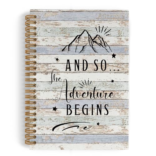 QLMX Camping Travelers Spiral Notebook, Adventure...