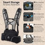 Mountain Bike Hydration Pack with Bladder - Arctos Lumbar MTB Hydration Backpack, Bounce-Free Lower Back Design, Includes Water Bladder - Image 5