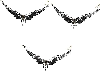 KESYOO 3pcs Gothic Lace Crystal Necklace Fashion Jewelry for Women Birthdays Weddings Mother's Day Valentine's Day