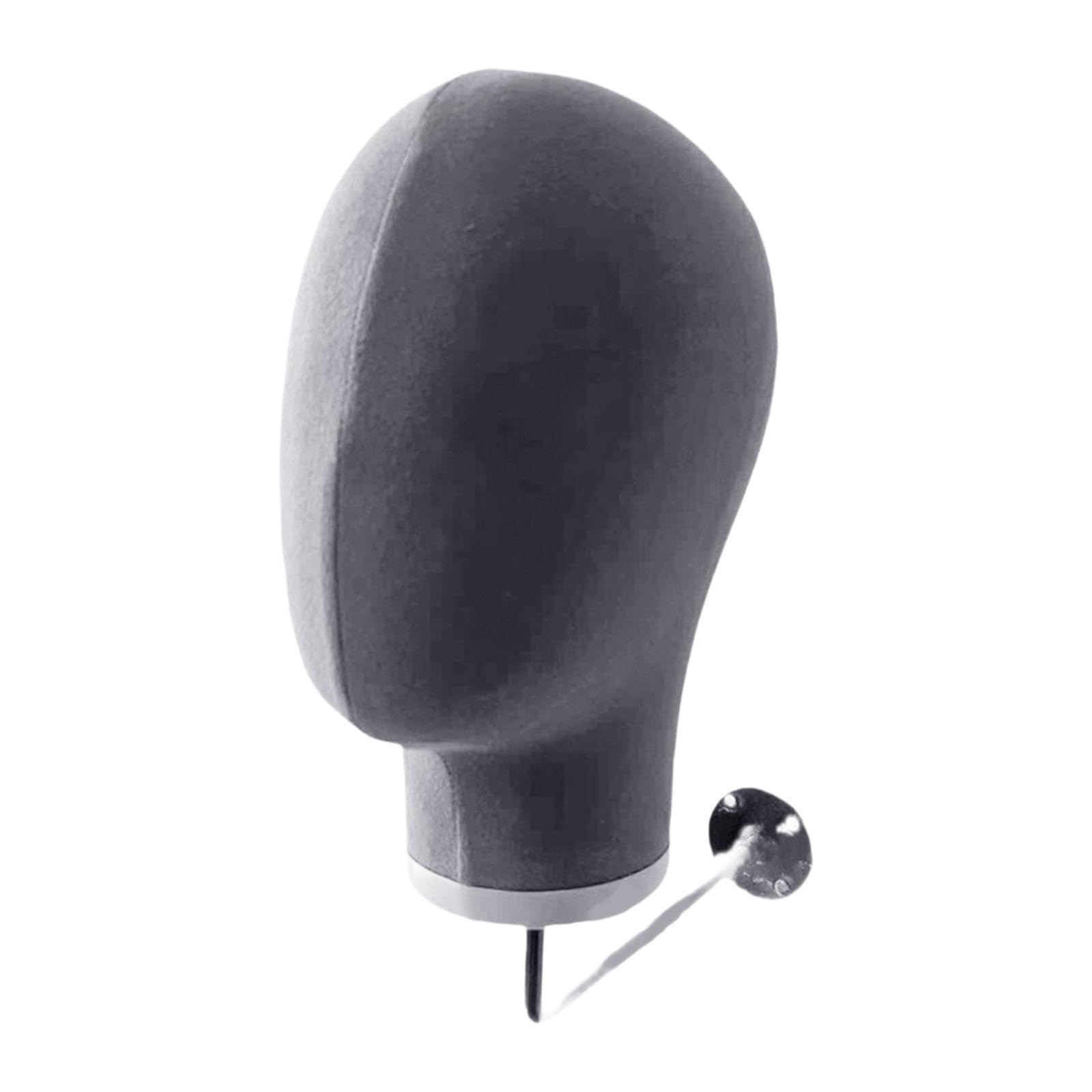 UJEAVETTE® Wall Mount Mannequin Head Decor Wig Holder Rack for Salon Glasses Hairpieces Grey-image-6