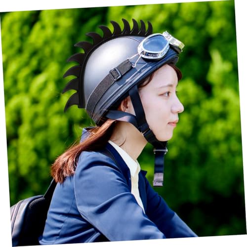 Aleta de casco Mobestech con diseño estético de hoja roja 6