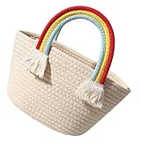 Sac pour femme - notre sac à main est un joli décor qui peut vous rendre plus accrocheur, combinez une poignée de couleur arc-en-ciel avec une texture tissée, unique et créatif, sac à main pour femme