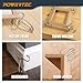 POWERTEC Miter Spring Clamps Kit with Spring Loaded Pliers and 8 Miter Clamps – Quick Clamp Set for Woodworking, Picture Frames, Wood Trim, and Crown Molding (72341)