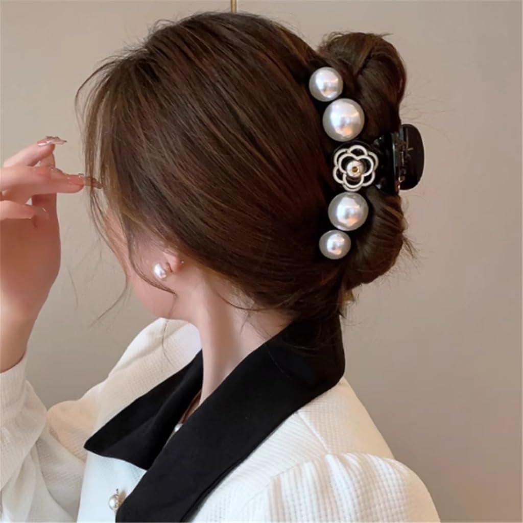 アレクサンドルドゥパリ バレッタ 花 パール グリーン キラキラ