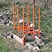 Forest Master BLS-3H Bulk Log Sawhorse - Perfect for Precise Multi-Log Cutting - 550lb Log Capacity - Compact, Lightweight and Foldable - Triple Auto-Locking Chains for Superior Log Stability