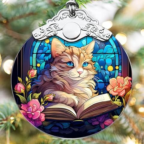 Touber 2024 Christmas Ornament, Cat Christmas Ornaments, Ornaments for Christmas Tree, Cat Christmas Tree Ornaments, Pet Holiday Decor Cover