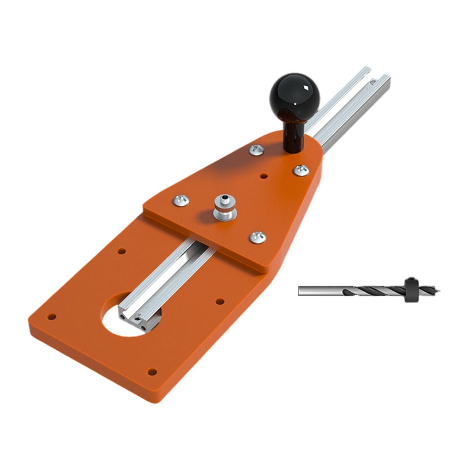 3 Pezzi Dima per Fresatura Circolare Guida per Tagli Rotondi Piastra per Rifilatore E Set per Fresatura in Alluminio E Bachelite Adatto per Falegnami, Binario Lungo 60 Cm