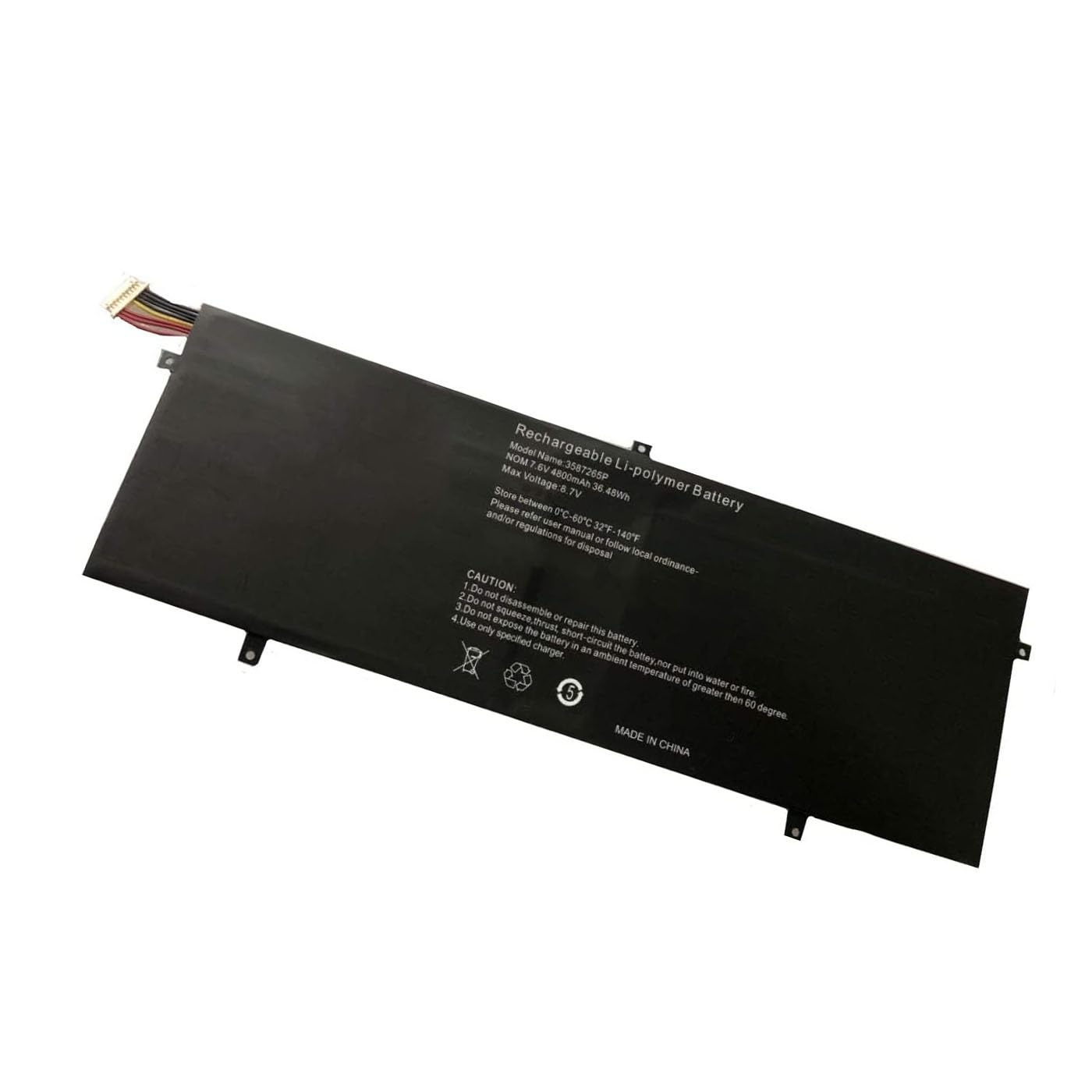P313R HW-3687265 Replacement Battery for EZBook 3 Pro LB10T EZBook 3 Pro V3T 3587265P EZbook LB10 Trekstor Primebook C11T Slim S130 Series 3282122-2S 3382122-2S（7.6 V 4800mAh）