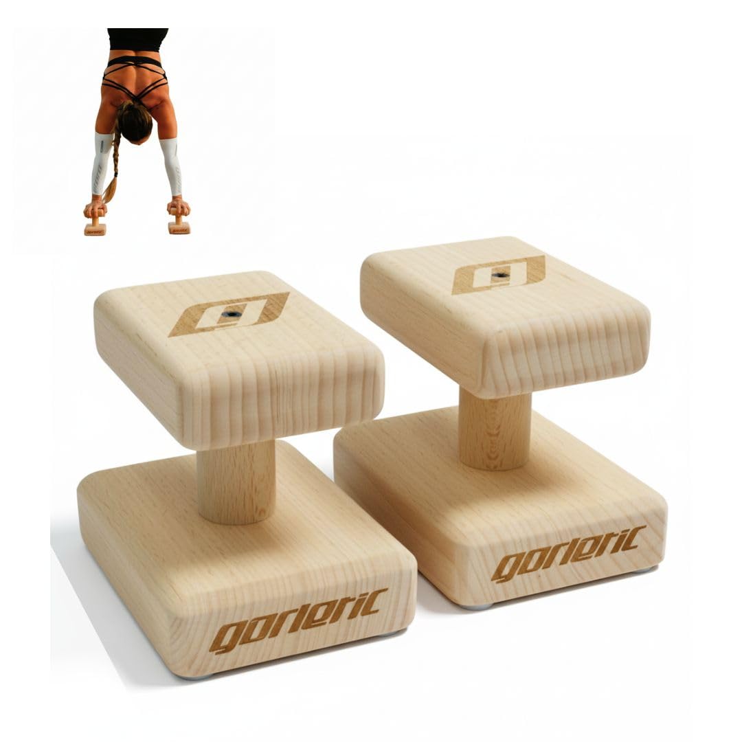 Premium Handstand Blöcke – Paar aus Holz / High Density – rutschfest & ergonomisch – Handstand Training, Yoga & Calisthenics | stabile Handstandblocks Deutschland