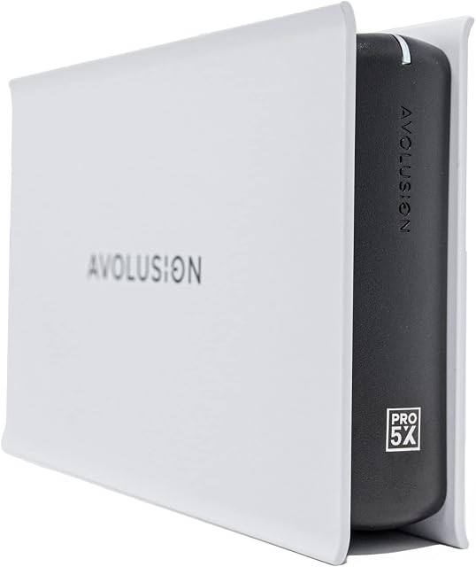 Avolusion PRO-5X Series 2TB USB 3.0 External Gaming Hard Drive for PS5 Game Console (White) - 2 Year Warranty