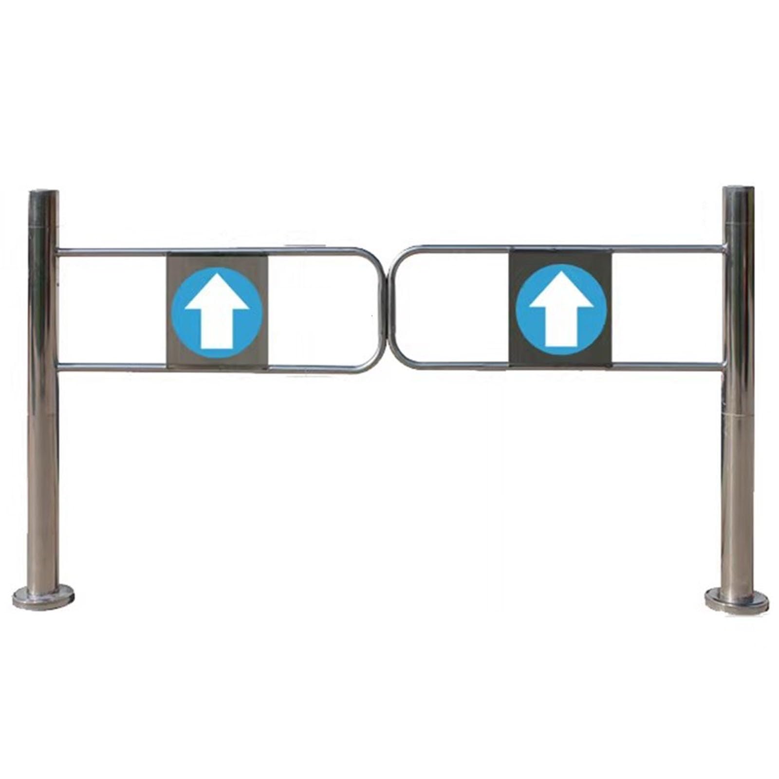 Safety Swing Gate for Pedestrian Access Durable Metal Door for Supermarket Warehouse Library School Entrance Security