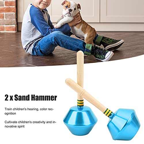 Venda Louca Percussão Sand Hammer, Sand Hammer Instrument Aluminum Iron Grit for Children for Perfor