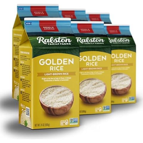 Ralston Family Farms Golden Rice, 24 oz Carton: 6 Pack, American Grown, Non-GMO, Naturally Gluten Free Cover