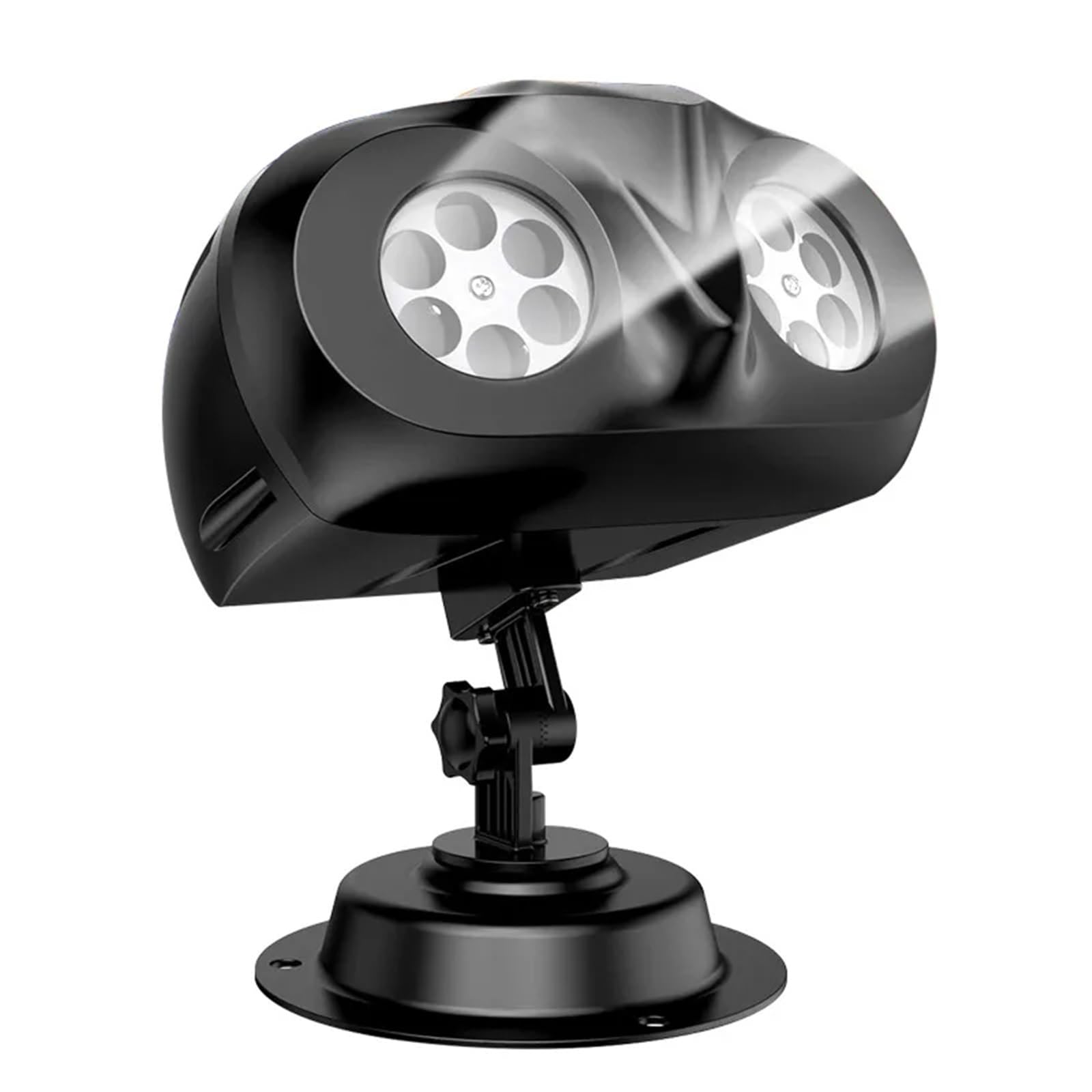 Proyector de copos de nieve navideños con forma de búho, lámpara LED de proyección de nevadas