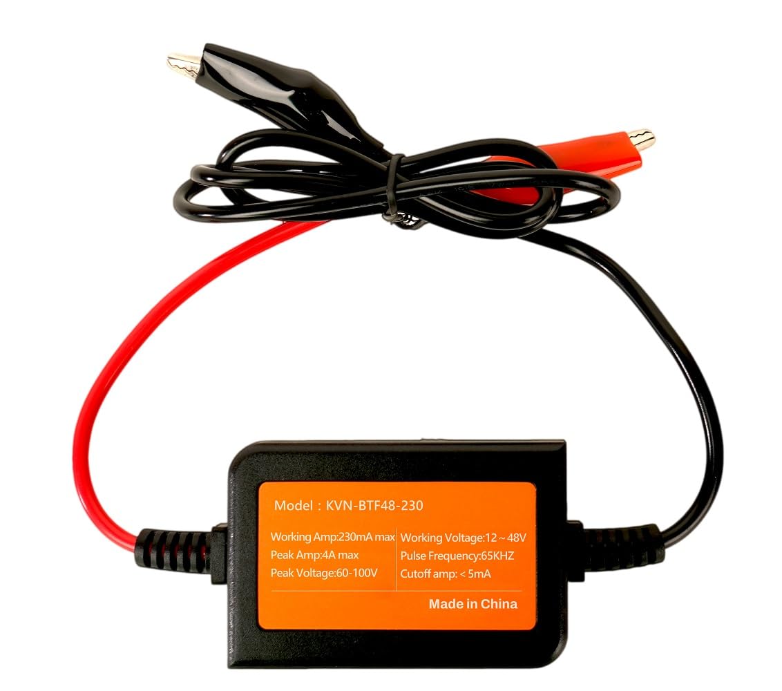 400AH Lead-Acid Battery Desulfator Battery Maintainer Auto-Setting for 12V-48V Auto Pulse Battery Revive Battery Regenerator