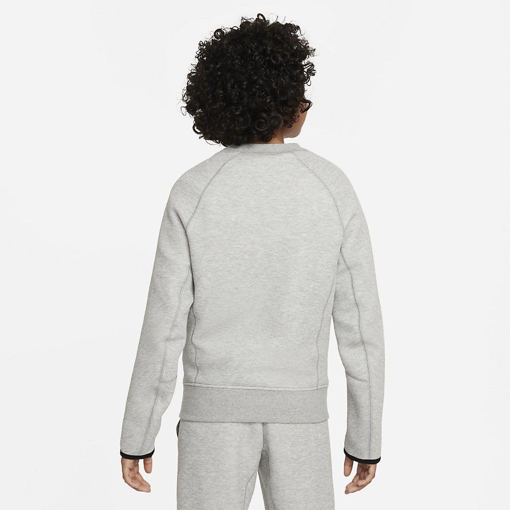 Nike B NSW Tech FLC Crew Felpa con Cappuccio Bambini e Ragazzi