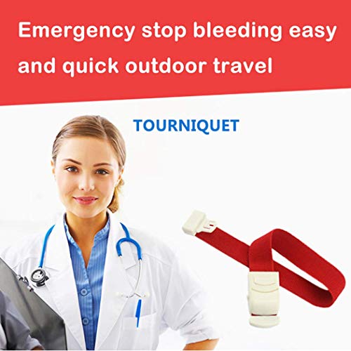 Image of 6-Pack Tourniquet Elastic First Aid Quick Release Medical Sport Emergency Tourniquet Buckle Band Purple 6PCS
