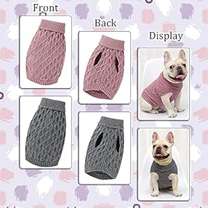 Dog Sweater Turtleneck Classic Pet Knitted Sweaters Warm Cute Puppy Sweatshirt Pullover Winter Dog Clothes Sweater Apparel for Indoor and Outdoor Usepinkxxl  Cucciolini Doodles Dog sweater turtleneck classic pet knitted sweaters warm cute puppy sweatshirt pullover winter dog clothes sweater apparel for indoor and outdoor usepinkxxl   cucciolini doodles