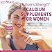 Calcium Supplements for Women Softgels, High Absorption Calcium Citrate Supplement Essential Mineral Calcium 1200 mg with Vitamin D3 Magnesium for Bone Health Support, Non-GMO, 2 Month Supply
