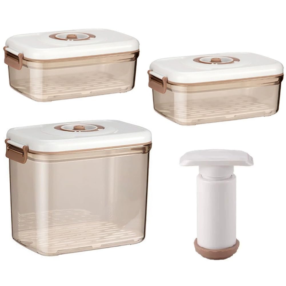Osmond Transparent Food Vacuum Storage Box Sealed Kitchen Fresh-Keeping Box Capacities Storage Container