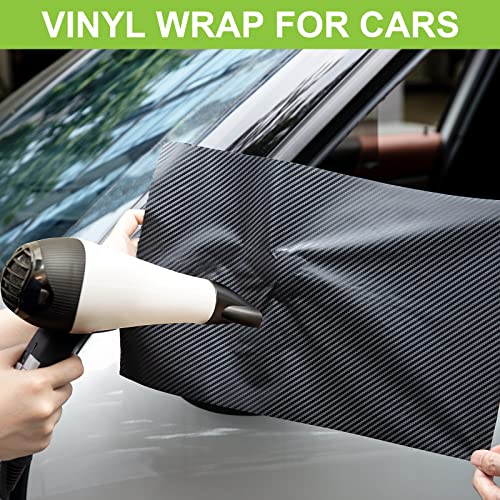Image of Spurtar 3D Carbon Fiber Vinyl Wrap for Cars Black, 1ft X 5ft Self-Adhesive | Air-Release, Bubble-Free, Waterproof, for Cars Motorcycle Automotive Interior Exterior DIY Detailing Sticker 30.5 X 152cm