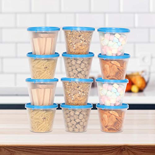 Image of Cutting EDGE Nesterware 1000ml Stackable Food Container (Set of 12, Blue) | BPA-free plastic, stackable design, leak-proof, kitchen storage, pantry, fridge, meal prep, reusable, travel use