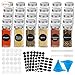 SPLAKS 30 Pcs Bocaux Epices Verre, 120 ML Pots d’épices carrés avec Étiquette d’épices,Couvercles Shaker,Bouchons métalliques hermétiques, Entonnoir Pliable, Brosse à Bocaux