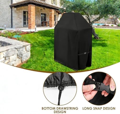 Startbuymore Waterproof Cover For Tall Outdoor Wood Burning Fireplaces Measuring 36L X 24W X 57H With Reinforced Top Seams(210D) - 4
