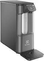 Purificador de Água Gelada Fria e Natural Elétrico Compacto Eletronico placa Electrolux Filtro refil 6 meses ou 3000l Painel Touch Bivolt Grafite PE12G