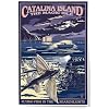 Lantern Press Catalina Island, California, Flying Fish, 12x18 Inch Art Print, Home Decor