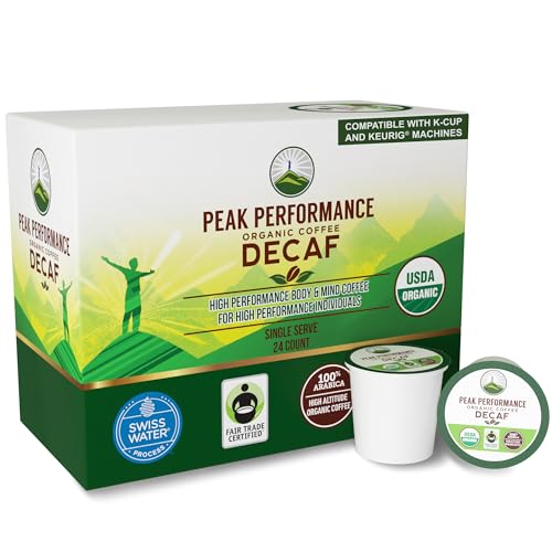 Peak Performance USDA Organic Decaf Coffee Pods