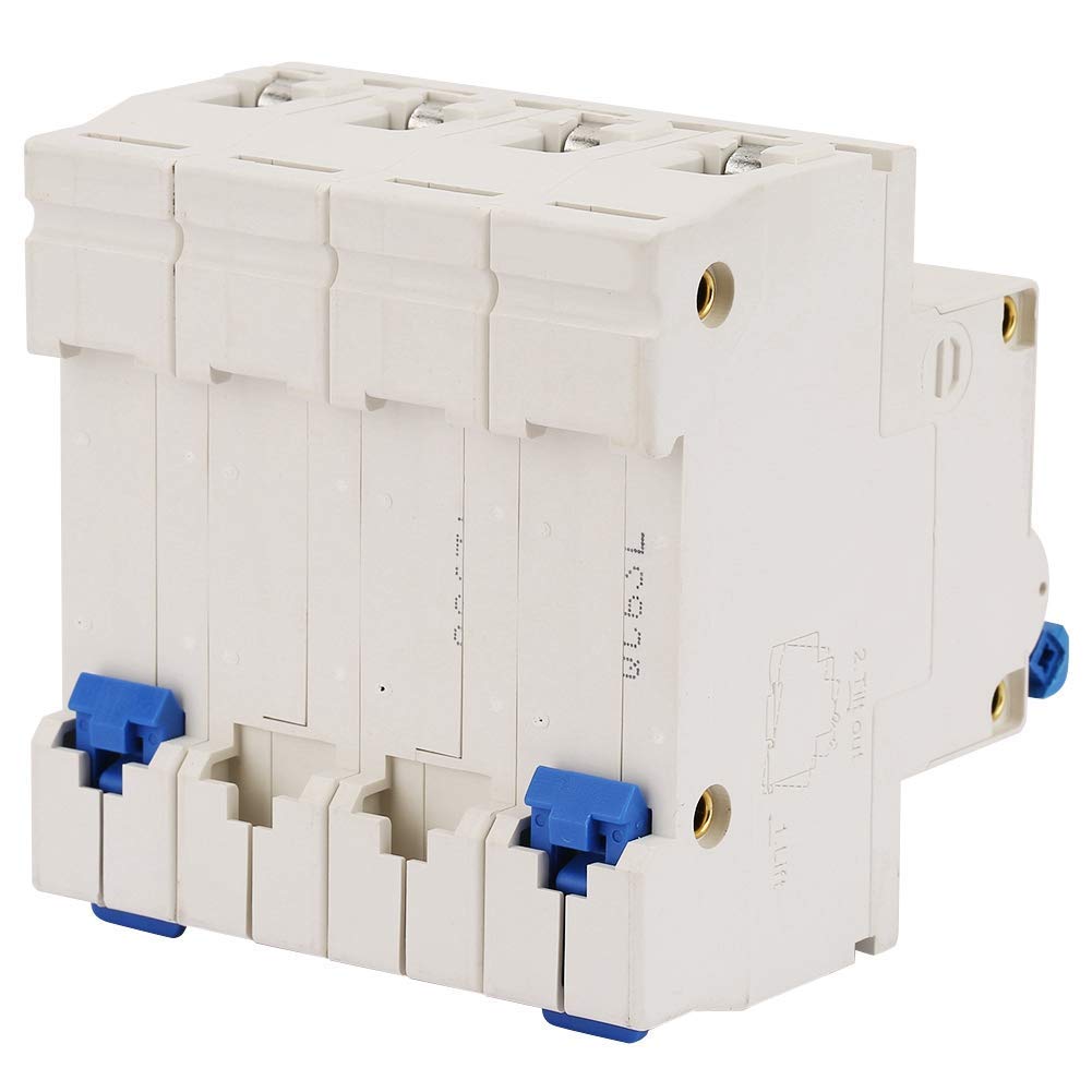 400V DZ47-63 Disjoncteur 4P 63A 6KA Disjoncteur Miniature à Courant Surcharge Court-Circuit Protection pour Lignes de Distribution D'éclairage Résidentiel