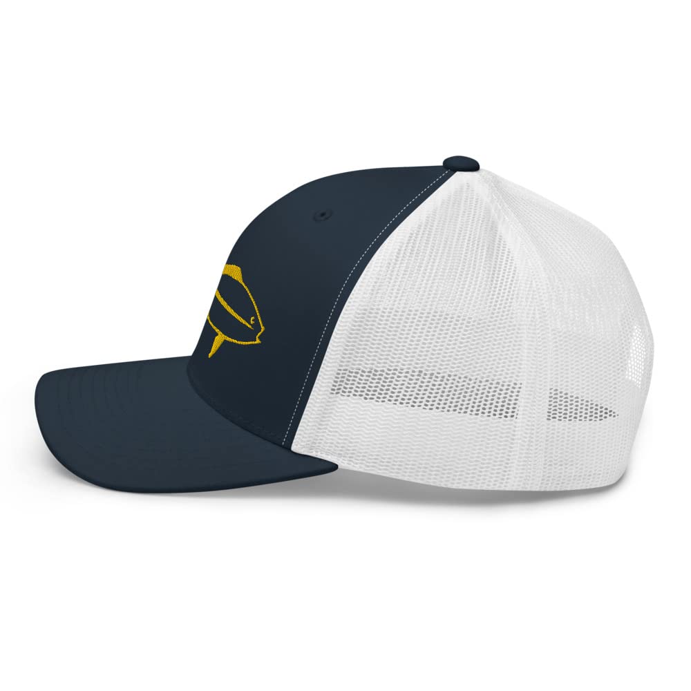 Yellowtail Snapper Salt Water Fish Atlantic Ocean Reef Bottom Fishing Haftowana czapka typu trucker czapka snapback