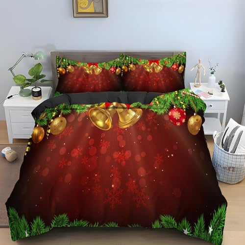 Housse de couette 160x200 anti-glissement avec fermeture à glissière