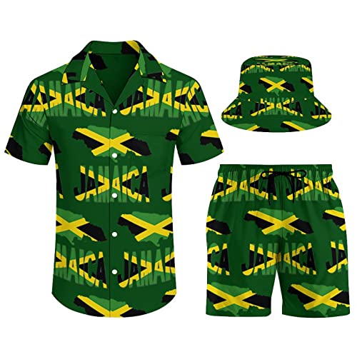 Ensemble t-shirt Jamaïque et short blanc pour vos journées décontractées à la plage