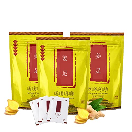 LXYQ Detox Foot Patches, Anti Swelling Ginger Detoxing Patch, Deep Cleansing Foot Patch, Remove Body Toxins, Improve Sleep (30 pcs) Cover