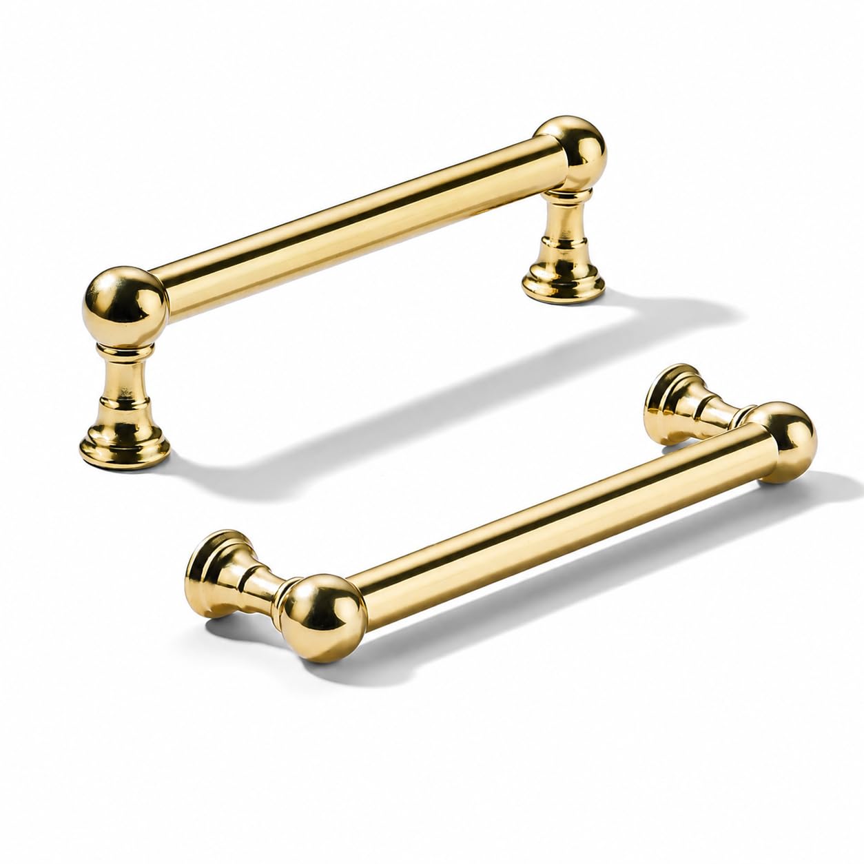 Khtumeware - 80309 Brushed Brass Cabinet Pulls CTC 5 in (128 mm) 10 Pack
