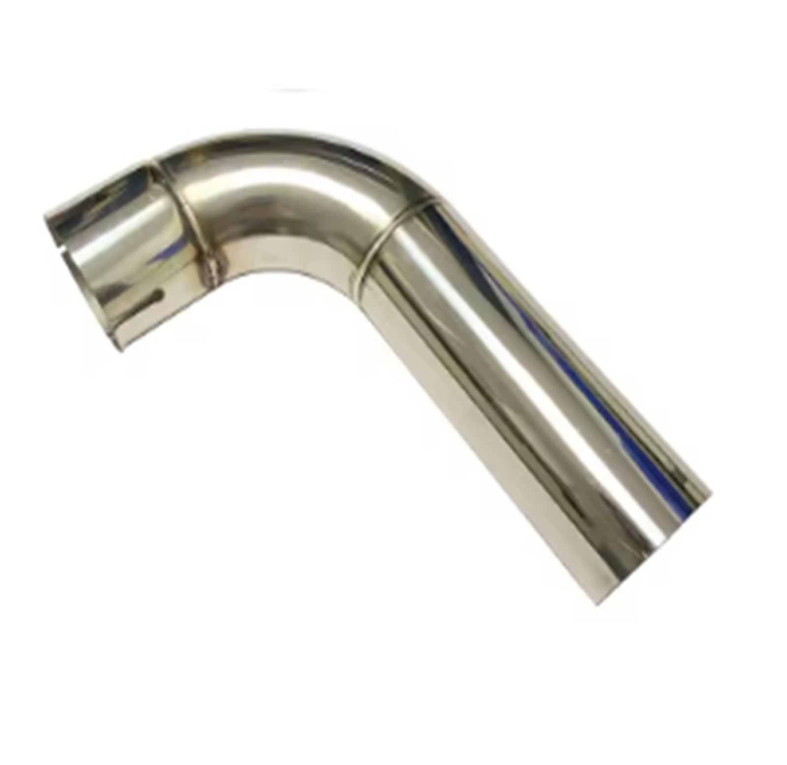 Tubo Di Scarico A 90 Gradi In Acciaio Inox. Il Silenziatore Si Collega Al Gomito. Accessori Per Auto. Tubo Di Scarico.(45mm-48mm)