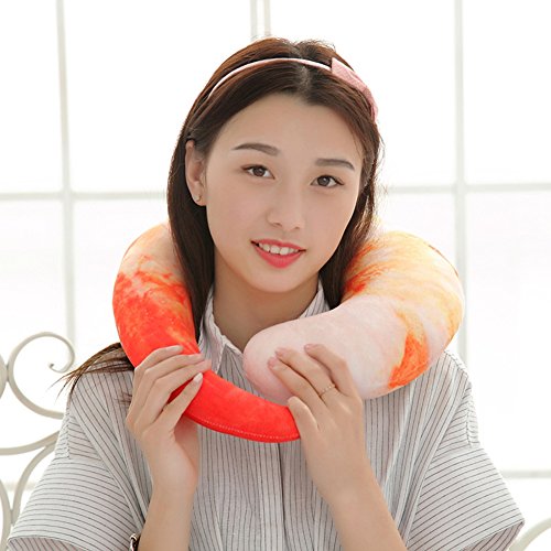 Bettli Shrimp Meat U Shaped Neck Pillow Throw Pillow Cushion Plush #TOP1